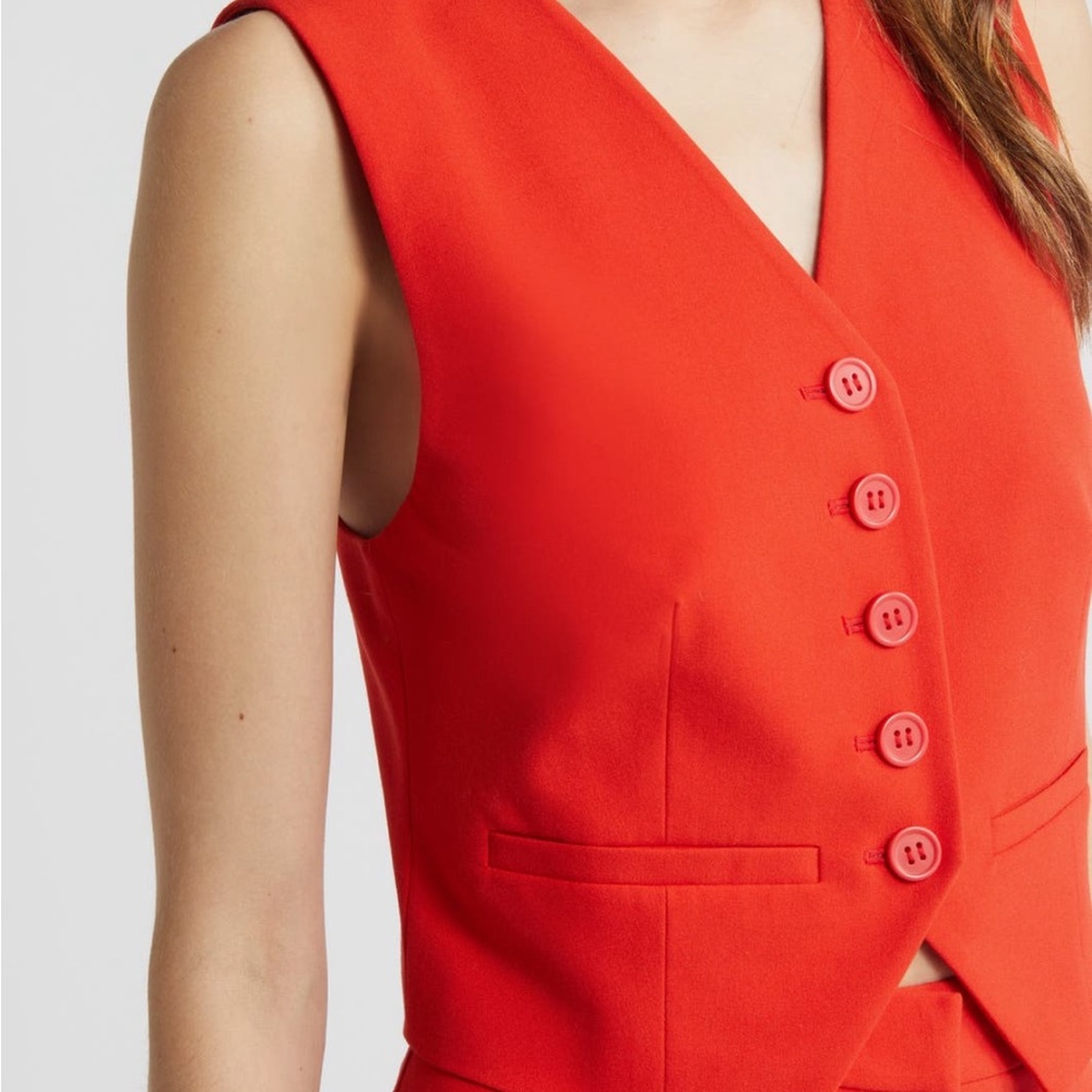 Open Edit Red Vest - Picture 6 of 6